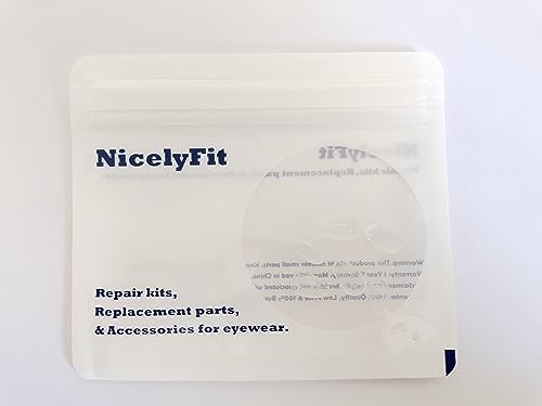 Paquete de 3 pares de almohadillas de nariz NicelyFit transparentes para armazones de gafas Oakley Keel, Tincan, Tinfoil, Tailpin, Caveat, Feedback, - imagen 6