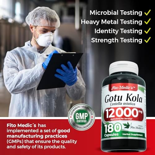FITOMEDIC'S Lab | Gotu Kola | Centella Asiática | 180 Cápsulas - imagen 4