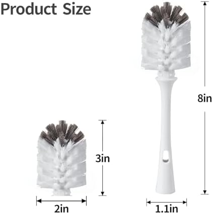 Cabezal de Repuesto para Cepillo de Botellas Compatible con OXO, 2 Piezas, Cabezal Flexible para Cepillo de Platos - imagen 5