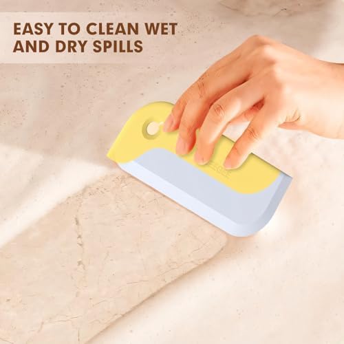 Paquete de 3 Limpiaparabrisas Pequeños, Ideal para Vidrios de Ducha, Ventanas de Auto y Espejos de Baño - Gris, Amarillo y Azul - imagen 4