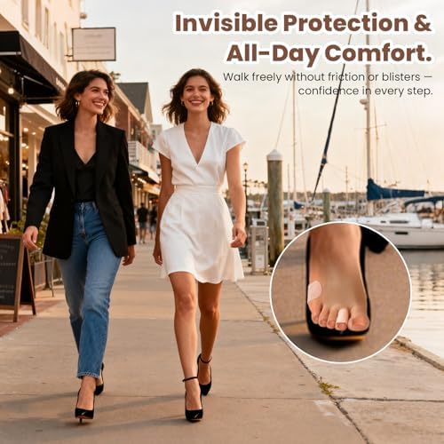 Tiras Adhesivas Taszoos Moleskin para Ampollas y Pies - 36 Piezas de Curitas para Ampollas - Prevención de Ampollas para Caminar, Correr y Deportes - imagen 3