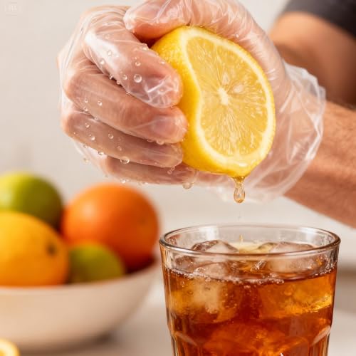Guantes Desechables JedJadr de 500 Piezas para Servicio de Alimentos – Guantes Plásticos Transparentes para Manipulación de Comida – Talla Única, - imagen 7
