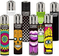 Clipper Mystery 8 Piezas - Encendedores Reutilizables de Butano en Colores y Diseños Variados - Selección Aleatoria de Diseños Populares - imagen 1