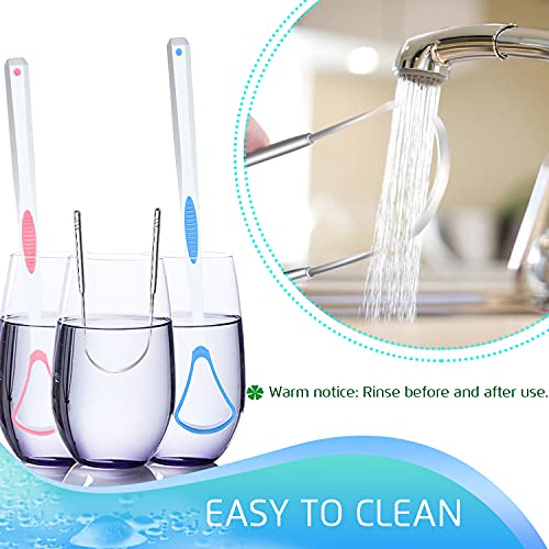 Juego de 4 Raspadores de Lengua de Acero Inoxidable, Limpiadores de Lengua Reutilizables, Herramientas de Higiene Oral Saludable, Elimina el Mal - imagen 6