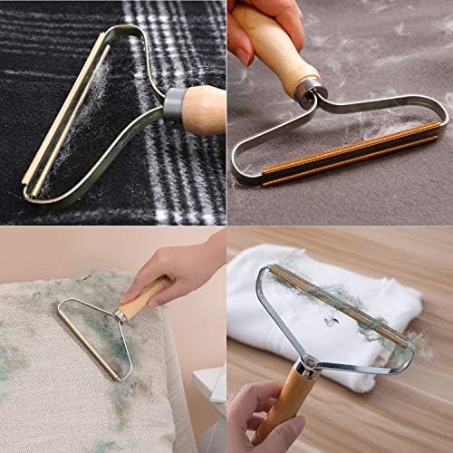 Removedor de Pelusa Portátil, Afeitadora de Fuzz - Cepillo de Viaje Reutilizable de Doble Cara para Quitar Pelusa, Pelo de Mascota y Polvo (Paquete - imagen 5