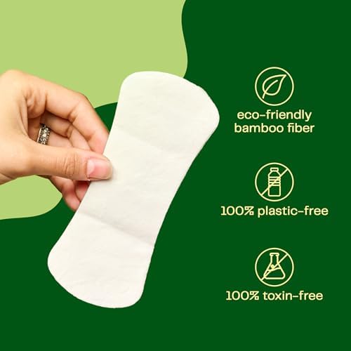 Protectores diarios de bambú orgánico Viv for Your V para mujeres | Suaves, delgados y absorbentes | Toallas para incontinencia sin alas | Sin - imagen 2