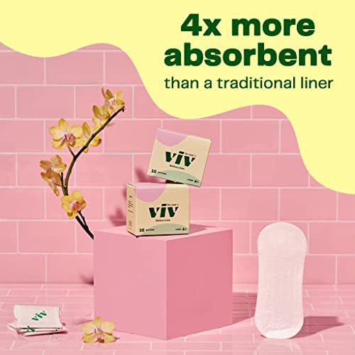 Protectores diarios de bambú orgánico Viv for Your V para mujeres | Suaves, delgados y absorbentes | Toallas para incontinencia sin alas | Sin - imagen 3
