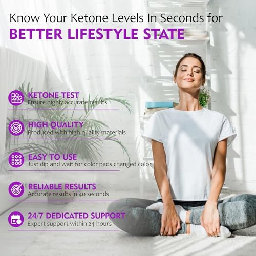 Tiras de Prueba de Cetonas para Orina - 150 Unidades para Monitorear la Cetosis en Dietas Cetogénicas y Bajas en Carbohidratos - imagen 6