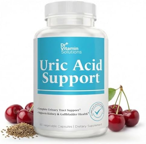 Dr Vitamin Soporte para Ácido Úrico - Cereza Ácida, Arándano + Granada - Apoyo al Tracto Urinario - 60 Cápsulas Vegetarianas - imagen 1