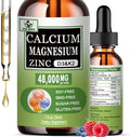 Gotas de Calcio, Magnesio y Zinc, 1200mg de Calcio con Vitamina D3 K2, Suplemento Líquido para Huesos, Dientes y Salud Cardiovascular, Sin Gluten, No - imagen 1