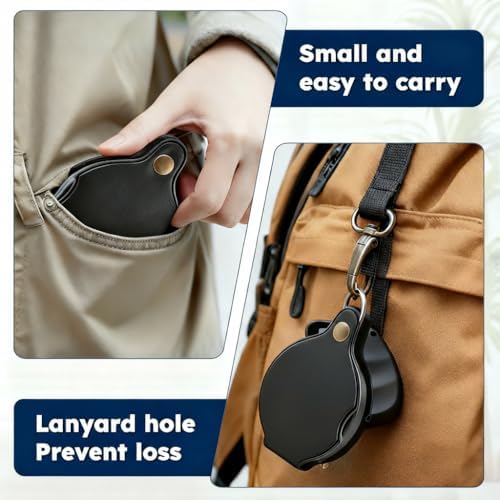 Lupa de bolsillo 20X, lupa portátil plegable HD rotativa, mini ideal para lectura y estudiantes - imagen 6
