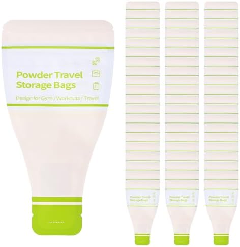 Bolsas Desechables para Contenedor de Proteína en Viaje – 60 Piezas, Bolsas de Polvo de Uso Único a Prueba de Fugas, Ideal para Gimnasio y Viajes - imagen 1