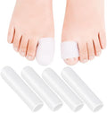 Tobilleras de Gel DYKOOK para Dedos Grandes, Paquete de 4, Protectores de Silicona para Ampollas, Callos y Rozaduras en Pies para Hombres y Mujeres - imagen 1
