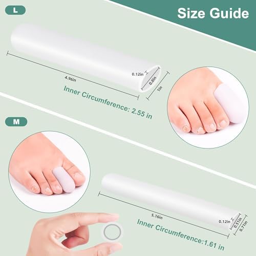 Tobilleras de Gel DYKOOK para Dedos Grandes, Paquete de 4, Protectores de Silicona para Ampollas, Callos y Rozaduras en Pies para Hombres y Mujeres - imagen 2