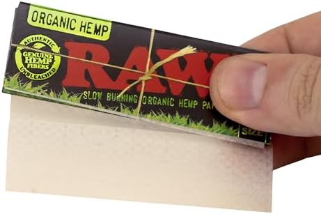 Papel de fumar RAW Black Orgánico 1 1/4 - Paquete de 10 - 50 hojas por paquete = 500 hojas - imagen 4