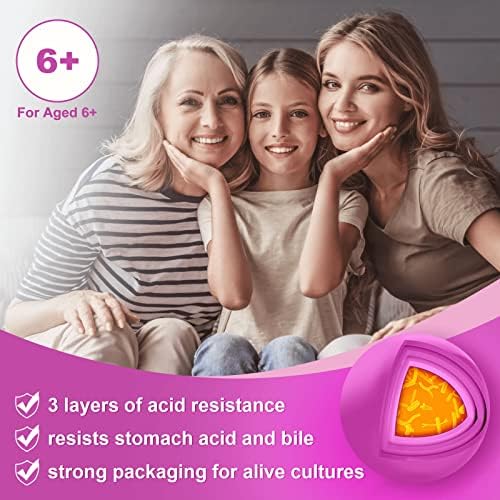 ZEBORA Probióticos para Mujeres, Salud Digestiva, 60 Mil Millones de Prebióticos y Probióticos, Apoyo Inmunológico, Sin Gluten ni Soja, 90 Tabletas - imagen 5