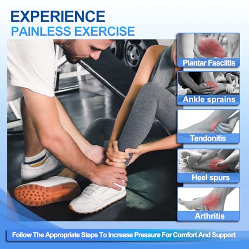 Faja de Tobillo Kathrio 2 Piezas para Hombres y Mujeres - Soporte Ajustable con Diseño Antideslizante, Compresión para Tendinitis de Aquiles, - imagen 4