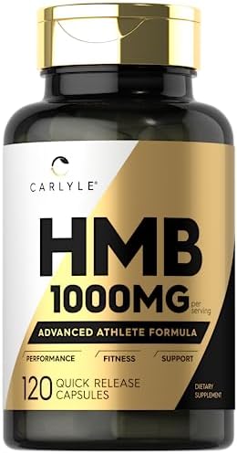 Suplemento HMB Carlyle para Hombres y Mujeres | 1000 mg | 120 Cápsulas | Fórmula Avanzada para Atletas | Sin OGM y Libre de Gluten - imagen 1