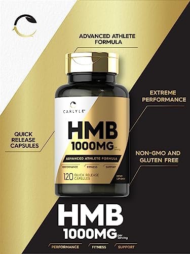 Suplemento HMB Carlyle para Hombres y Mujeres | 1000 mg | 120 Cápsulas | Fórmula Avanzada para Atletas | Sin OGM y Libre de Gluten - imagen 3