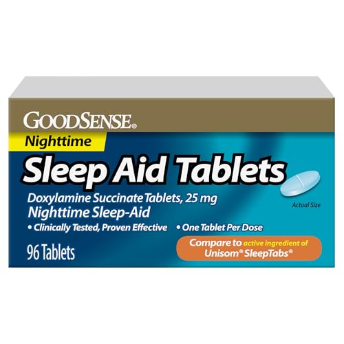 Tabletas para dormir GoodSense, Doxilamina Succinate 25 mg, ayuda nocturna para conciliar el sueño - imagen 6
