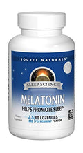 Source Naturals Melatonina 2.5 mg - 60 Pastillas de Menta para Promover el Sueño* - imagen 1