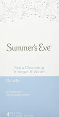 Paquete de 4 Douches Summer's Eve, Vinagre y Agua Extra Limpiador, Cajas de 18 Onzas (Paquete de 1) - imagen 1
