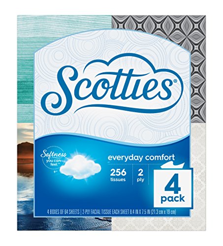 Pañuelos Faciales Scotties Everyday Comfort, 64 Pañuelos por Caja, Paquete de 4 - imagen 5