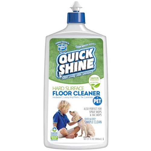 Limpiador de Pisos para Mascotas Quick Shine de Superficies Duras 27 oz | Listo para Usar, Elimina Suciedad, Sin Rayas, Sin Enjuague | Madera, - imagen 4