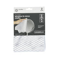 Paño de Microfibra Sin Pelusa para Limpiar Vidrios y Espejos Casabella, Blanco/Negro (Set de 2) - imagen 1