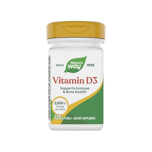 Vitaminas D3 de Nature's Way, Salud Ósea y Función Inmunológica*, 2000 IU (50 mcg por Porción), 120 Softgels (El empaque puede variar) - imagen 2