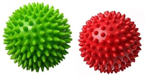 Pack de 2 Pelotas de Masaje Espinosas Therapist's Choice®, Combo Duro y Suave, Reflexología de Estrés, Set de Pelotas Sensoriales - imagen 2