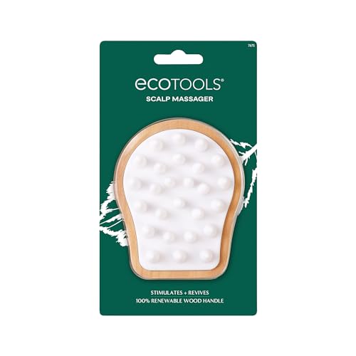 Masajeador de Cuero Cabelludo EcoTools, Exfoliante y Estimulante para Mejorar la Salud Capilar, Reduce Acumulación de Productos, Cerdas de Silicón - imagen 4