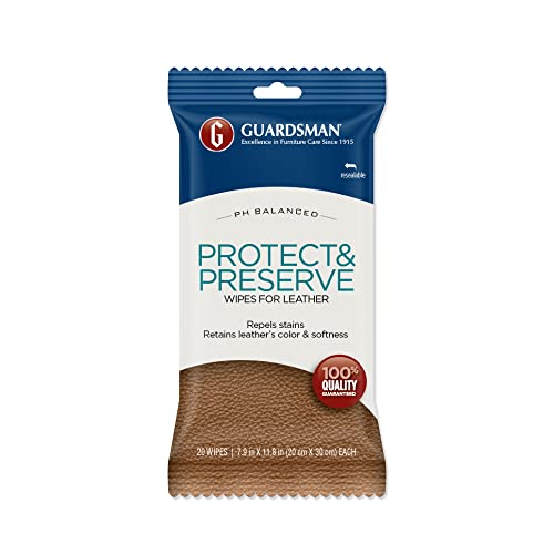Toallitas Guardsman Protect & Preserve para Cuero - 20 Toallitas que Repelen Manchas, Conservan Color y Suavidad, Ideal para Muebles y Autos - 470600 - imagen 6