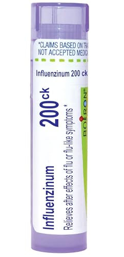 Boiron Influenzinum 200Ck para Efectos Secundarios de la Gripe o Síntomas Similares - 80 Gránulos - imagen 1