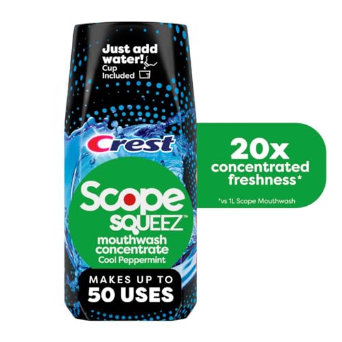 Enjuague Bucal Concentrado Crest Scope, Sabor Menta Fresca, Botella de 50mL, Rinde hasta 1L, Controla la Intensidad - imagen 3