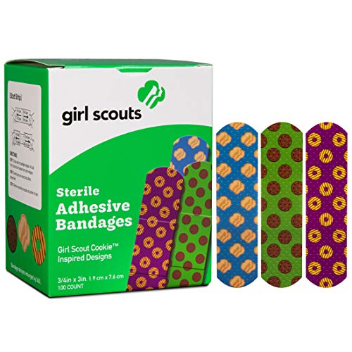 Curitas Adhesivas Dukal de Girl Scouts, Estilos Variados, 3/4x3, Paquete de 100 Unidades - imagen 1