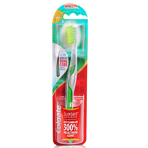 Cepillo de Dientes Manual Colgate Slim Soft Advanced Ultra Suave para Adultos, Multicolor - 1 Cuenta (Paquete de 1) Negro - imagen 5