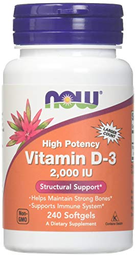 Now Foods - Vitamina D-3 2000 UI 240 gelatinas blandas - imagen 5