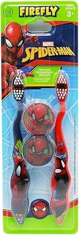 Cepillo de Dientes Firefly Spiderman con Doble Cabezal y TAPAS - imagen 5