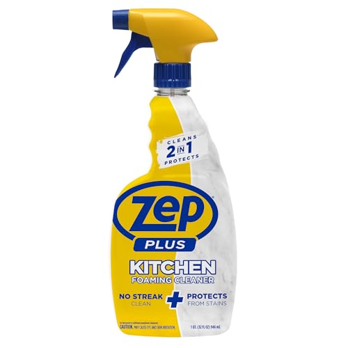 Limpiador Espumoso Zep Plus para Cocina - 32 FL OZ - R54412 - 2 en 1, limpia y protege superficies de manchas y suciedad adherida - imagen 2