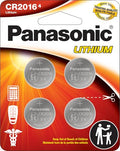 Baterías de Litio Panasonic CR2016 de 3.0 Voltios, Paquete de 4, Resistente a Niños y Cumple con Normas - imagen 1