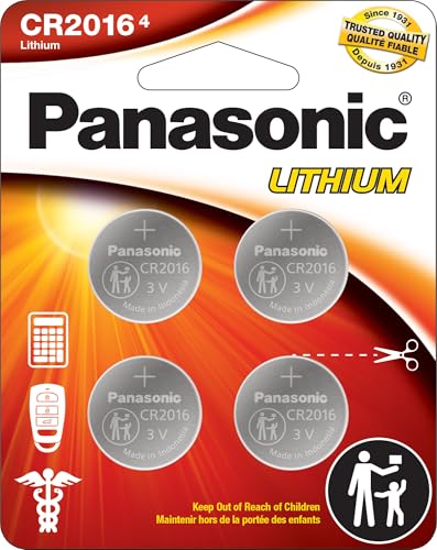 Baterías de Litio Panasonic CR2016 de 3.0 Voltios, Paquete de 4, Resistente a Niños y Cumple con Normas - imagen 5