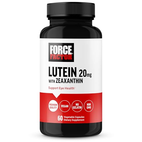 Suplementos de Luteína y Zeaxantina Force Factor, Vitaminas para los Ojos con 20mg de Luteína, Salud Visual para Adultos, Vegano, 60 Cápsulas - imagen 4