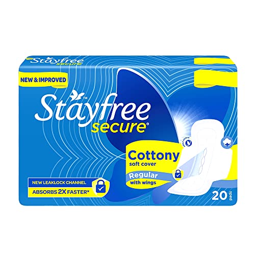 Stayfree Toallas Sanitarias Secure con Alas de Algodón (20 Piezas) - imagen 2