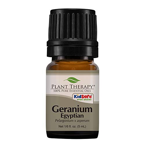 Aceite Esencial de Geranio Egipcio Plant Therapy 5 mL (1/6 oz), 100% Puro, Natural, Aromaterapia, Alivio del Estrés, Equilibrio Emocional - imagen 1
