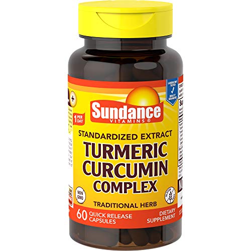 Complejo de Cúrcuma y Curcumina Sundance | 60 Cápsulas de Liberación Rápida | Suplemento Herbal Tradicional | Fórmula Sin OGM y Sin Gluten - imagen 3