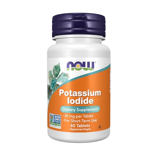 Suplementos NOW Foods, Yoduro de Potasio 30 mg, Verificado por Non-GMO Project, Suplemento Dietético, 60 Tabletas - imagen 2