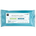 Toallitas desechables Medline ReadyFlush (24 toallitas), sin fragancia, biodegradables, húmedas para incontinencia, con aloe, hipoalergénicas y - imagen 1