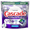 Cápsulas de detergente para lavavajillas Cascade Platinum ActionPacs, Fresco, 11 piezas - imagen 1
