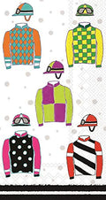 Servilletas de Papel de Buffet Boston International IHR de 16 Contenidos, 3 Capas, 8.5 x 4.5 Pulgadas, Diseño Jockey Silks - imagen 1